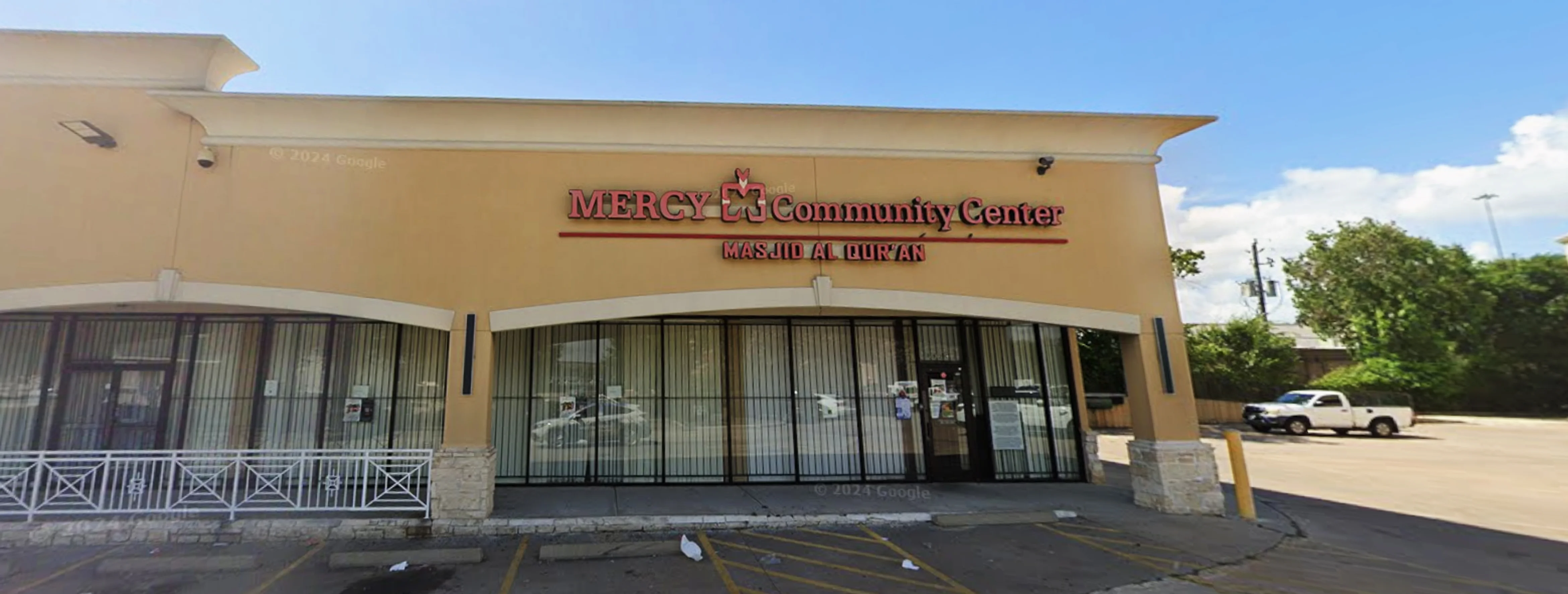 Exterior view of Mercy Community Center Houston building